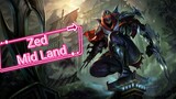 League of legends wild rift Zed game play mid land