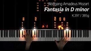 Mozart - Fantasia in D minor, K.397 on a virtual fortepiano