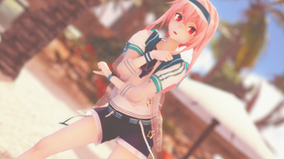 [MMD.3D]Arknights: Ansel Imut di Pinggir Pantai