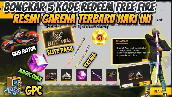 BONGKAR 5 KODE REDEEM FREE FIRE RESMI GARENA TERBARU HARI INI