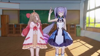 After knowing that Wanwan would be shy if I praised her, I kept praising her as the cute little devi