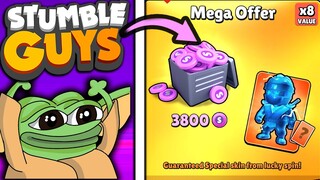 *MEGA OFFER OPENING* | How Much $$ to Get EVERY SKIN in Stumble Guys???