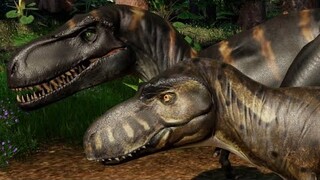 2 JPOG Albertosaurus & 2 Daspletosaurus Breakout & Fight - Jurassic World Evolution Mods (4K 60FPS)