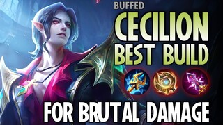 16 Kills & 14 Assist!! Buffed Cecilion Best Build 2022 | Top 1 Global Cecilion Build - MLBB