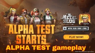 Metal Slug code j: ALPHA TEST LAUNCH gameplay.
