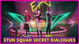 STUN SQUAD HIDDEN VOICE LINES | STUN SQUAD SECRET DIALOGUES - WHO'S THE MEANEST STUN MEMBER?