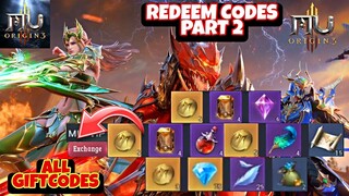 MU Origin 3 Asia All 6 Giftcodes - Redeem Code MU Origin 3 SEA Part 2