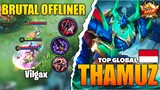 Super Solid Fighter! 100% Thamuz Brutal Offlaner | Top Global Thamuz Gameplay ~ Mobile Legends