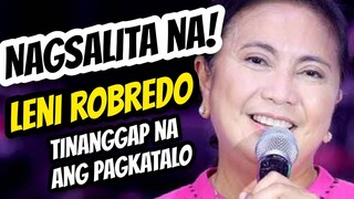 FINALLY VP LENI ROBREDO TINANGAP MA ANG PAGKATALO