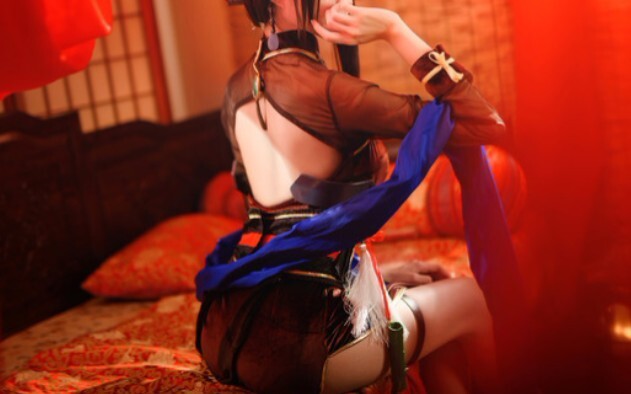 [cos collection] Miss sister cosplay battleship girl R cheongsam Yixian, Miss sister's fork is too h