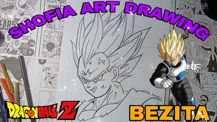drawing bezita dari anime dragon ball