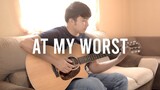 At My Worst (WITH TAB) Pink Sweat$ | Fingerstyle Guitar Cover | Lyrics