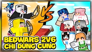 Siro và Mr Vịt Hủy Diệt Toàn Bộ Hero Team Trong Bedwars Minecraft Bằng Cung