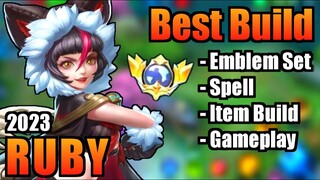 RUBY BEST BUILD 2023 | TOP 1 GLOBAL RUBY BUILD | RUBY - MOBILE LEGENDS | MLBB