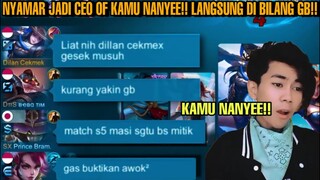 NYAMAR JADI DILAN CEKMEX, FANNY GUA LANGSUNG DI BILANG TIM GB BARU MATCH KECIL UDAH MYTHIC KWKW!!