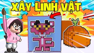 KEYD ĐẠI CHIẾN XÂY LINH VẬT BEE TEAM CÙNG NAOBI TRONG MINI WORLD