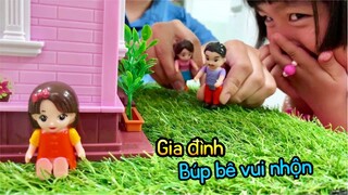 Gia đình vui nhộn, hoạt hình búp bê đồ chơi, Family story doll toys, entertainment for babie