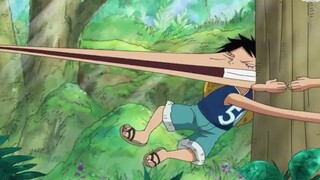 moment lucu Luffy dan garp