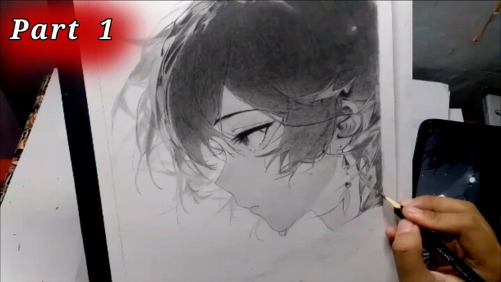 (Part 1) Drawing Aether from Genshin Impact