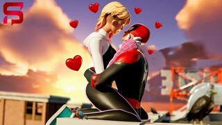 Spider-Gwen & Spider-Man's KISS of ETERNAL LOVE.. Fortnite Chapter 4