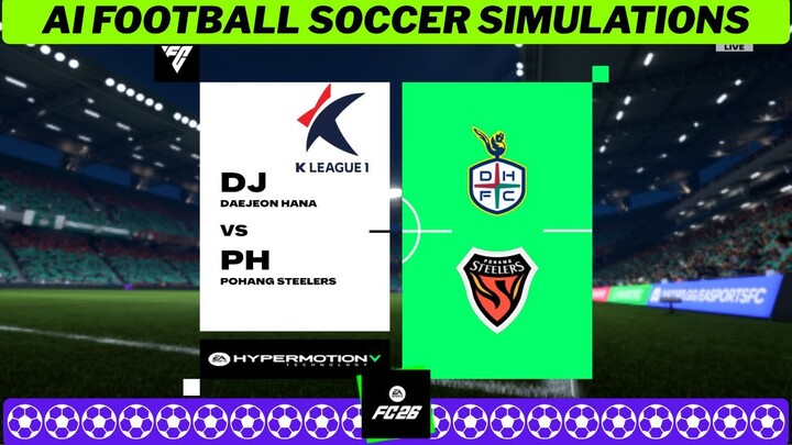 Daejeon Hana Citizen FC vs Pohang Steelers ⚽🇰🇷 K League 1 2026 27 Matchday 29 ⚽ EA FC 26 Simulatio