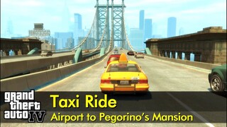 Airport to Pegorino Mansion | GTA IV Taxi Ride