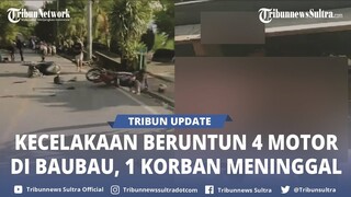 🔴 Kecelakaan Beruntun 4 Motor di Baubau Sulawesi Tenggara, Satu Korban Meninggal Dunia