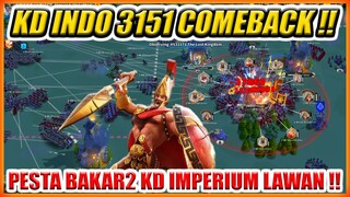 KD INDO 3151 COMEBACK !! PESTA BAKAR ZEROIN KOTA KD IMPERIUM WAR KVK 3 !!