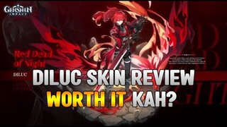 Skin Diluc Review dan Gameplay, worth it kah? Genshin Impact Indonesia