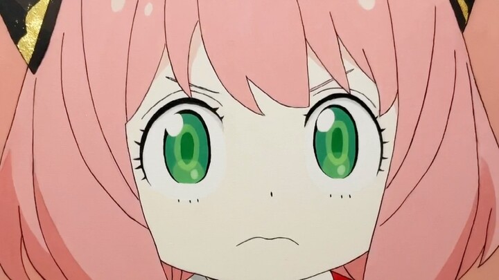 Hand-Drawn Anya + Gold Leaf = ?