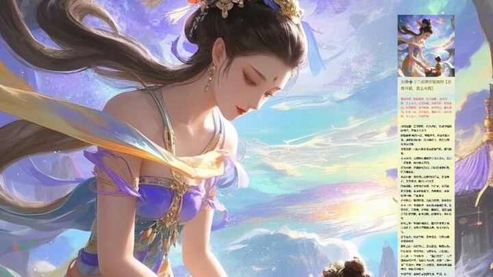 【Hoa dung nguyệt mạo · Nắn mặt năng lượng cường hiệu】Nữ Oa + Thập nhị hoa thần chú năng hộ trì, vẻ đ