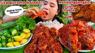 BIASA TAPI NAGIH⁉️ RENDANG JENGKOL BALADO IKAN GURAMI LALAPAN JENGKOL MENTAH LEUNCA OYONG REBUS