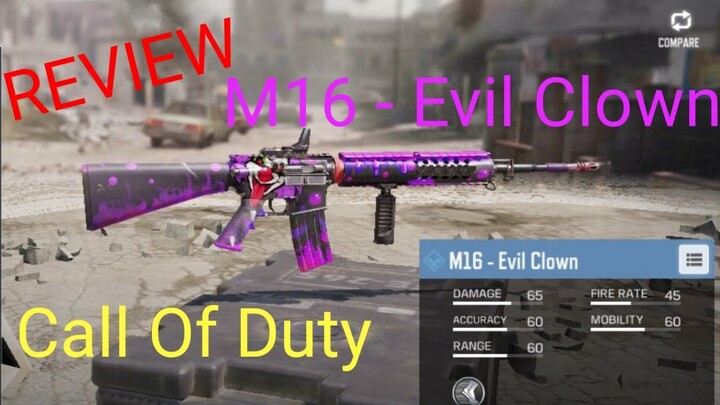 Call Of Duty Mobile Garena : Review Khẩu M16 - Evil Clown