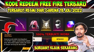 KODE REDEEM FREE FIRE TERBARU 13 JULI 2022 HARI INI