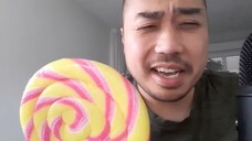 ASMR Eating Lollipop Strawberry Banana 🍭 Mouth Sounds & Licking 🍭