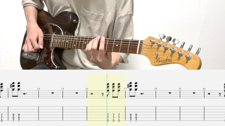 [Reposted & Tab Included] Electric Guitar – DOES – Shura (Gintama Ending Theme)