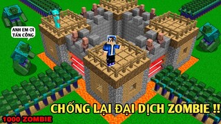 Mình Đã Chống Lại Đại Dịch Zombie | Bằng Cách Đập Lucky Block | TRONG MINECRAFT PE..!!