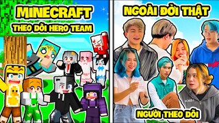 YABUN THỬ THÁCH 24 GIỜ THEO DÕI HERO TEAM NGOÀI ĐỜI THẬT VÀ TRONG MINECRAFT SẼ NHƯ THẾ NÀO