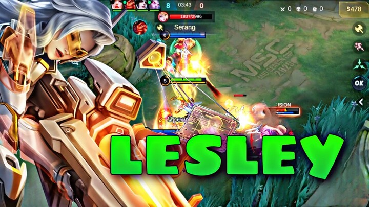 EPIC PARAH LESLEY DI MLBB☠️