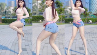 Sexy sweetheart in shorts 🌟Double ponytail girl is closer to you~