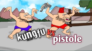 kungfu vs pist0l.animasi lucu