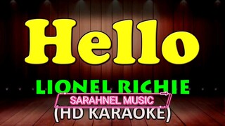 HELLO - Lionel Richie (HD Karaoke)