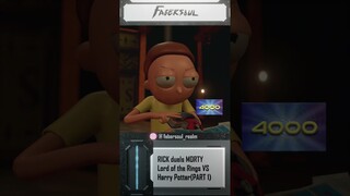 RICK duels MORTY (Part 1) Lord of the rings Deck In YuGiOh Rick and Morty #shorts