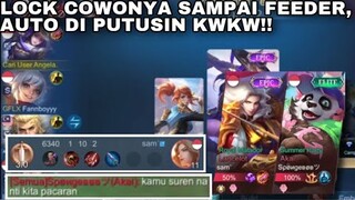 LOCK COWONYA SAMPAI FEEDER AUTO DI PUTUSIN KWKW!! KAMU SURREN NANTI KITA PACARAN HAHAHA!!