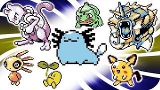 Pokémon Gold/Silver - All Unreleased Sprite/Cries Comparison (1999)