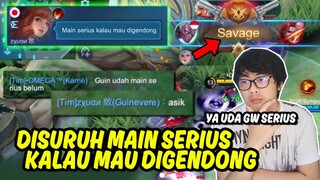 TOP GLOBAL KARRIE LAGI NGEJOKI DISURUH MAIN SERIUS SAMA GUINEVERE KALAU MAU DIGENDONG :)