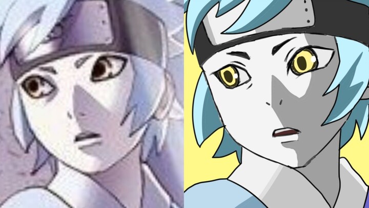 Mitsuki mengkece di dalam poster animenya [challenge gambar tanpa sketsa]