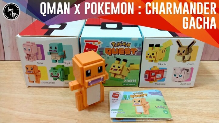 [ GACHA ] Qman x Pokemon ポケモン Quest : Charmander ヒトカゲ Puzzle Pikachu ピカチュウ Charizard リザードン Mew ミュウ