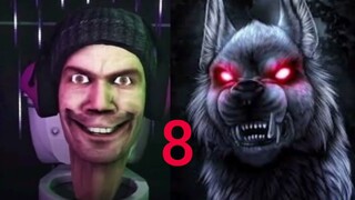 Skibidi toilet original Vs monster wolf Jimen Vs wolf #ultraman #superhero #funny #entertainment