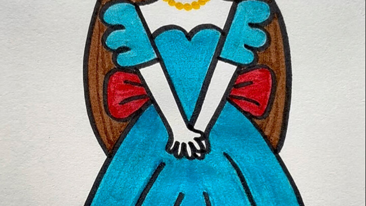 มาวาดรูปเด็กผู้หญิงน่ารักด้วยสัญลักษณ์ “V” กันเถอะ! #ภาพลายเส้นง่ายๆ #ภาพลายเส้นสำหรับเด็ก #ซีรีส์เร